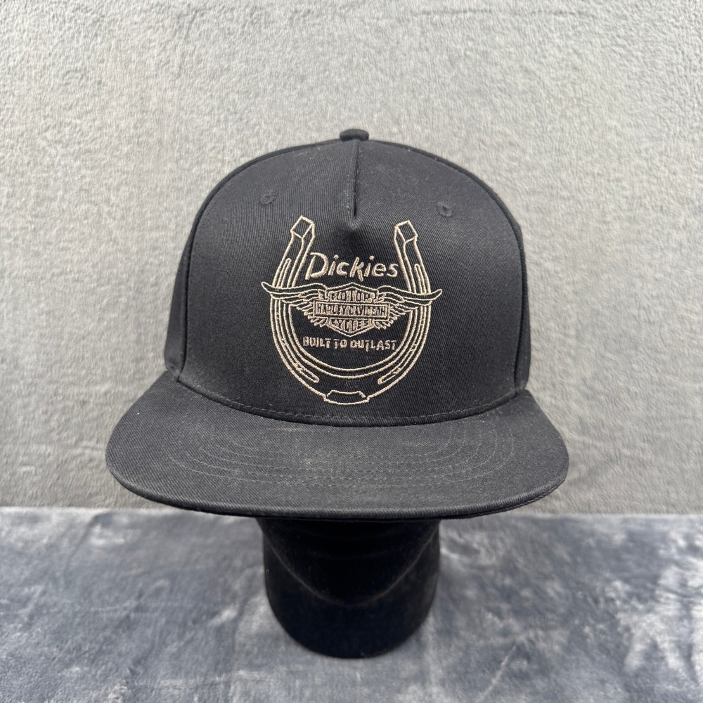 Dickies Harley-Davidson Hat Mens OS Snapback Built To Outlast Black Excellent